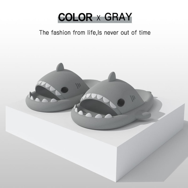 tossut haj shark tossut shark slides Gray 42/43EUR