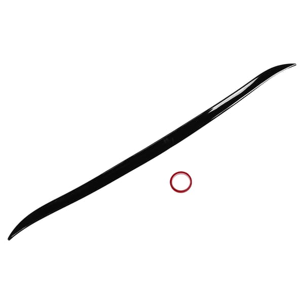 Universal Gloss Sort Bil Bagagerum Spoiler Læbe UV Sikker Gummi Spoiler Vinge 120cmx4cm/47.24inx1.57in