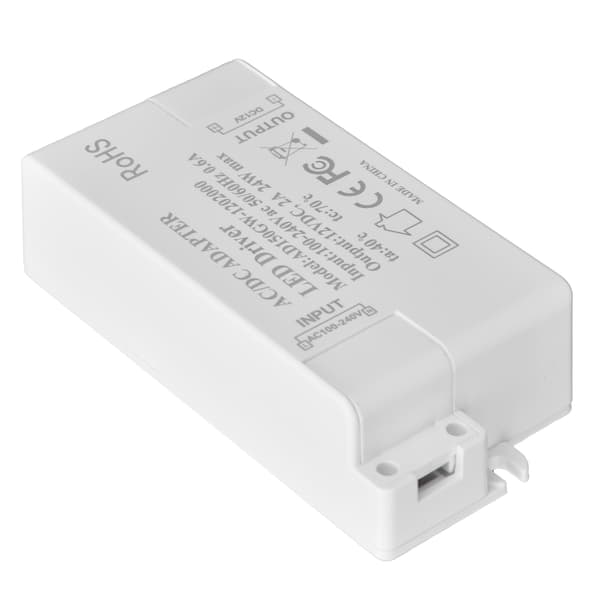DC12V 24W 2A LED-driver konstant spenning multifunksjonell DIY LED-lystransformator AC 100‑240V