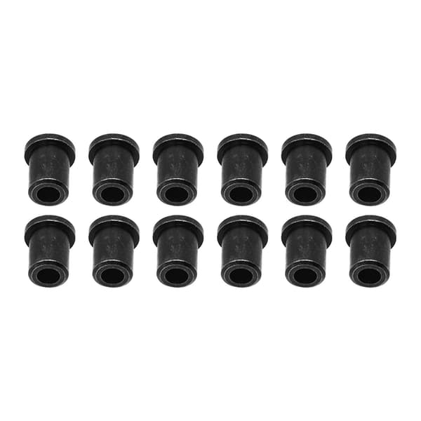 12 STK Guitar Gennem Krop Ferrules Erstatning Metal Strengbøsning til Elguitar Sort