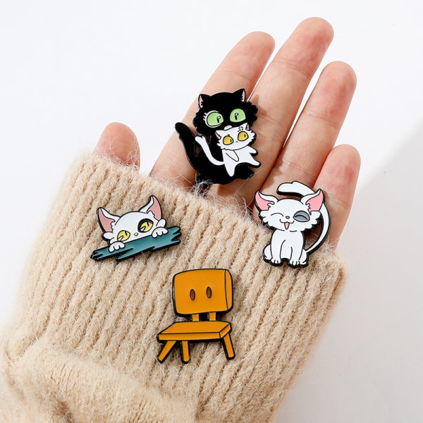 Anime Suzume No Tojimari Emalj Lapel Pin ja Cat Broscher Backpa A1