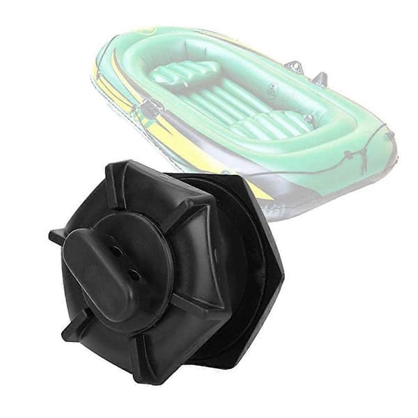 Afløbsventil Båd Afløbsprop Sæt til Oppustelig Båd Afløb til Oppustelige Både Fiskebåd Kajak Tilbehør Black