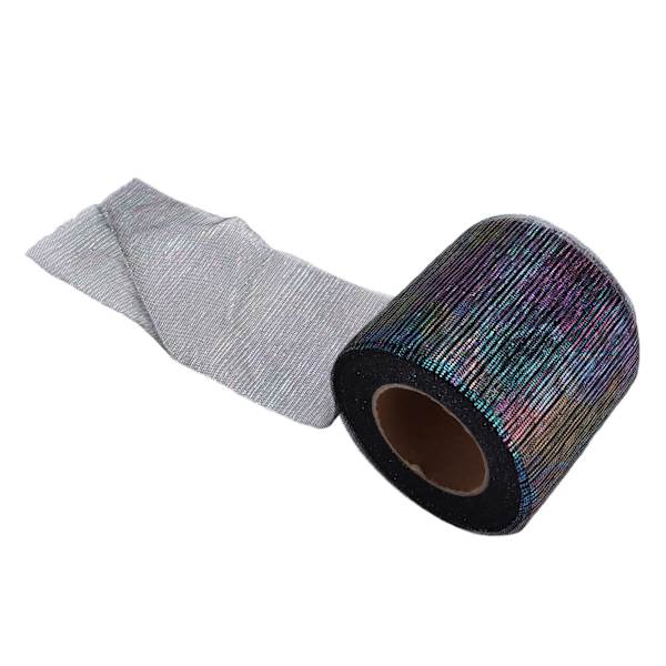 Tyllrull Symphony Line Mesh Roll Manuell DIY Hodeplagg Sløyfe Mesh Stoff Tilbehør Svart