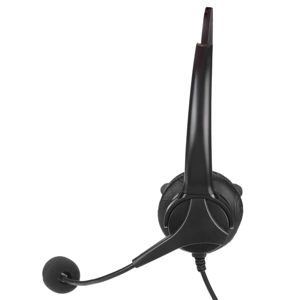 Støyreduserende headset for callsenter med mikrofon 3,5 mm justerbart volum PC-hodetelefoner