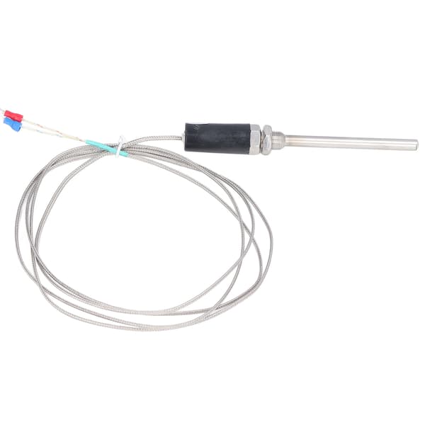 K-type termoelement sensor nikrom skjermede ledningssensorer med rett skaft 100 mm