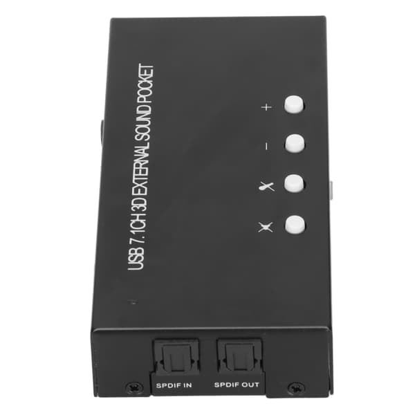 7.1-kanals ljudkort surroundstereo dubbel mikrofoningång extern USB-ljudinterface för PC