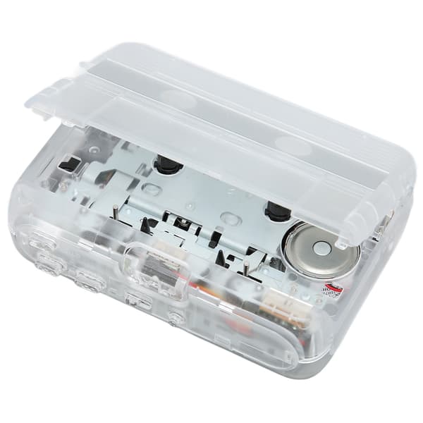 TON007B Bluetooth Kassettspiller Auto Reverse Stereo Hodetelefon Hvit