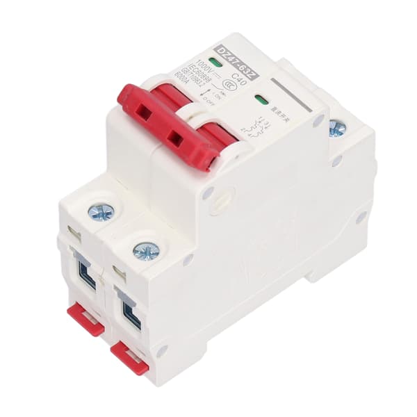 DC dvärgbrytare 2P solcellssystemisolator DIN-skenmontering 1000V 40A DZ47‑63Z C40