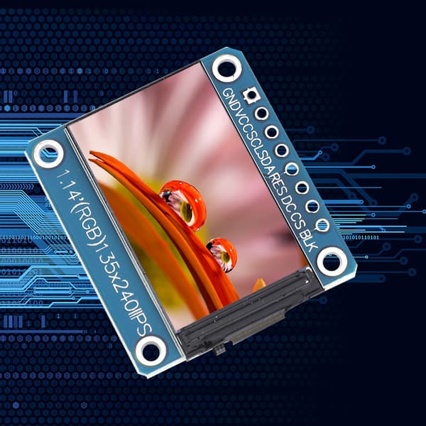 1.14in IPS TFT Display Screen Module ST7789 8Pin Elektroniske komponenter af høj kvalitet