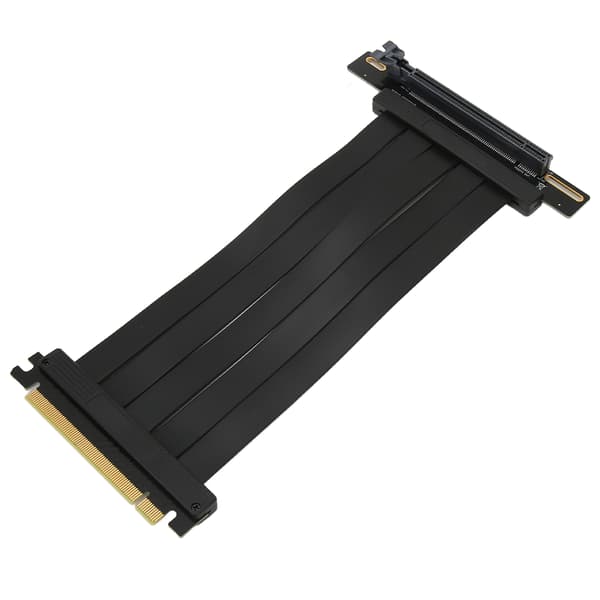 PCIe 4.0 X16 -nousukaapeli, 90 astetta, nopea GPU-jatkoadapteri, musta