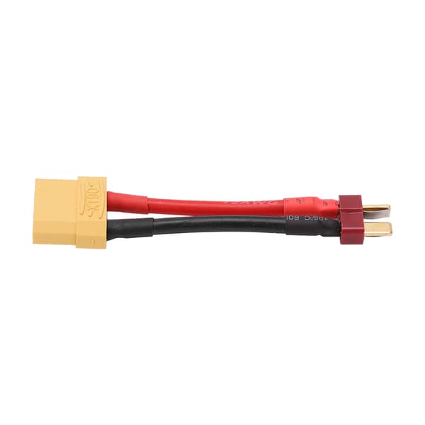 T-stik til XT90 hun-adapter med 12AWG 97mm kabel