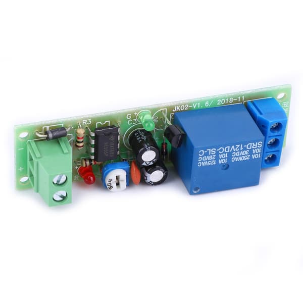 JK02 Relébrytermodul DC 12V Trigger Timer Slå Av Brett 5S