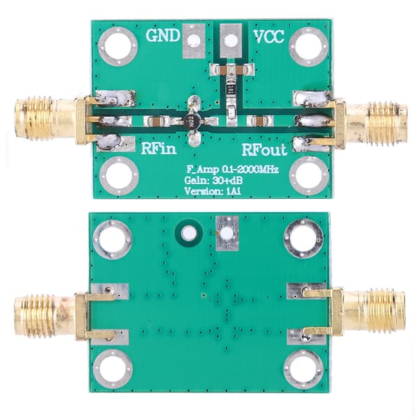 RF Bredbandsförstärkare Lågbrus LNA Modul 0.1-2000MHz 30dB Förstärkning