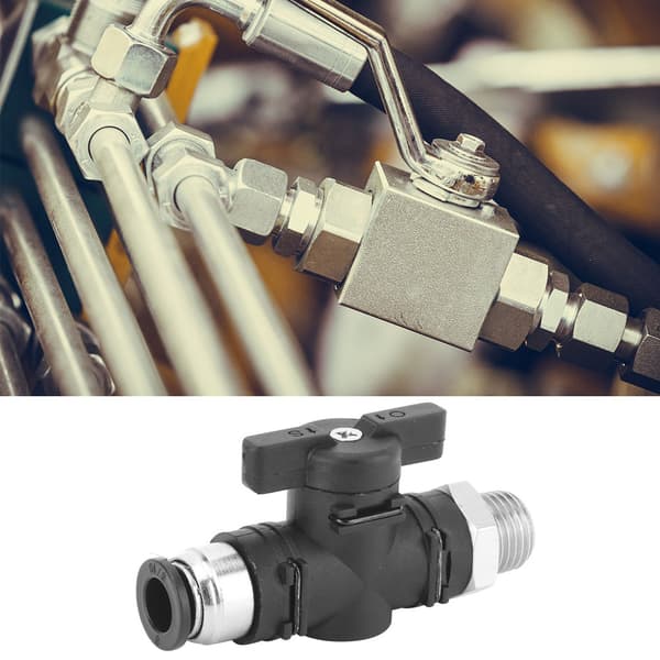 Pneumatisk manuell ventil 8mm snabbkoppling brytare luftrörskarv BSPP hangänga BC8-04
