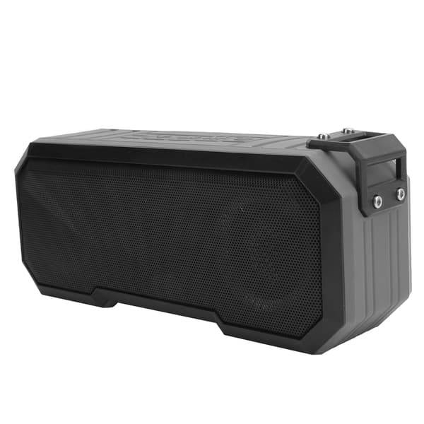 Trådløs Bluetooth-høyttaler IPX7 vanntett blitslys bass stereohøyttaler lys grå