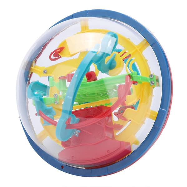 3D Spherical Labyrinth Ball Puzzle Toys Kids Balance Game Gift Intelligence Training Tool