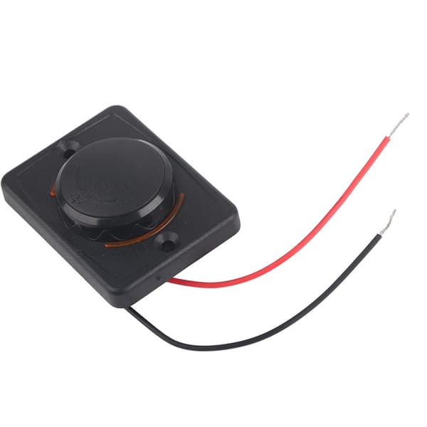 12V 24V 3.1A Dobbel USB Billader Socket LED Gul Svart