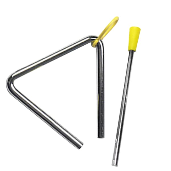 Metaltrekant med slåer Håndpercussion Musikinstrument til børneundervisning Underholdning 4 tommer