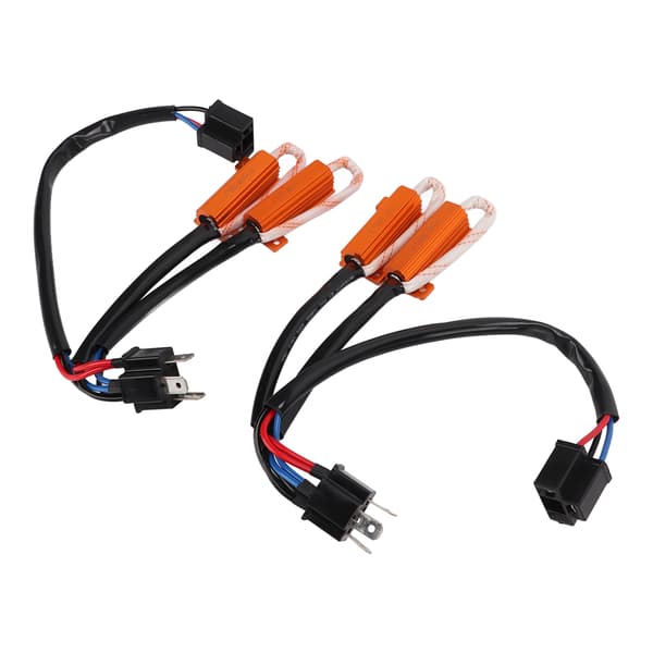 2 stk. H4 50W 8 Ohm LED Lastmotstand Feilfrie Lys Dekoding Feilsøking