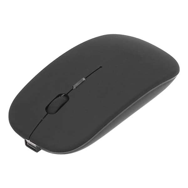2.4G Trådløs Genopladelig Ergonomisk Lydløs Mus 1600DPI Smart Optisk Sensor Sort