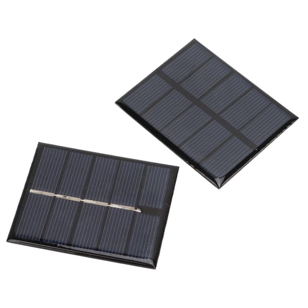 2 stk. 0,5W 2,5V Bærbar Polysilisium Solcellepanel Lader for Lavenergienheter