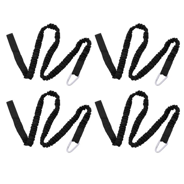 4 STK Kajak Stang Snor Nylon Elastisk Anti Tabt Pagaj Rem Til Drifting Surfing Sort