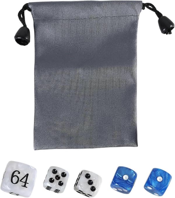 Klassisk akrylterningssæt med fordoblingsterning Professionel backgammon med perlefinish til brætspil