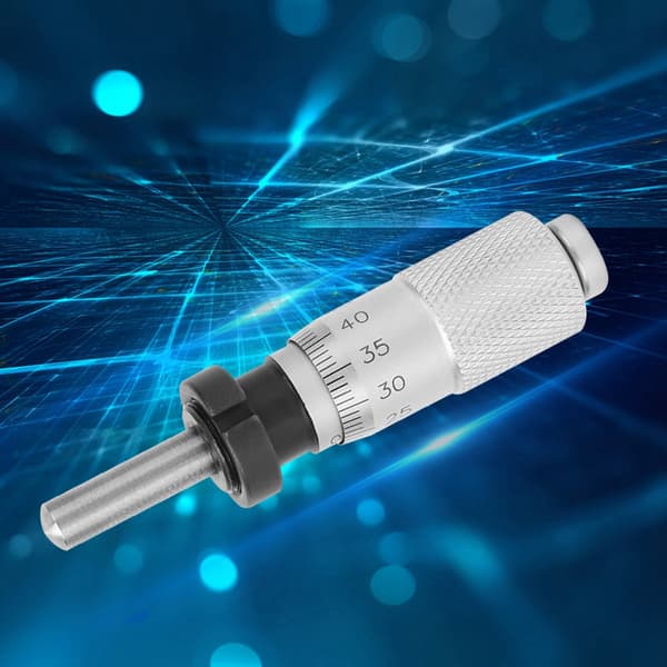 0-13mm Mikrometer Flat Kulehode med Mutter for Finjustering av Nøyaktighetsinstrumenter
