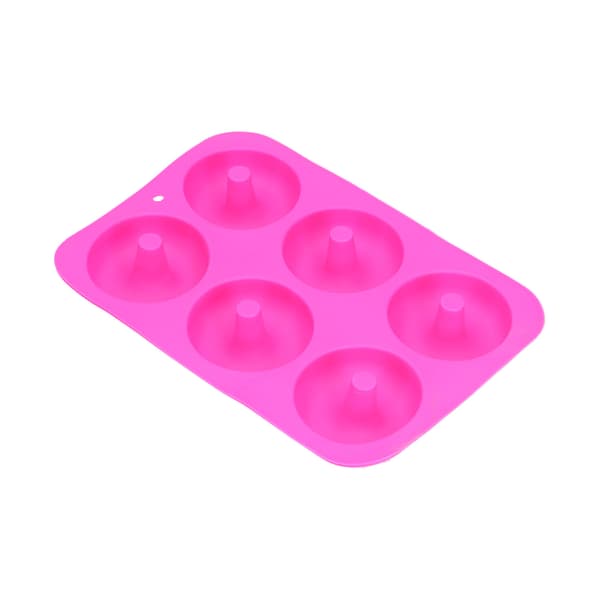 Silikon Non-Stick Donut Bakeform 6 Rutenettform for DIY Bakeentusiaster