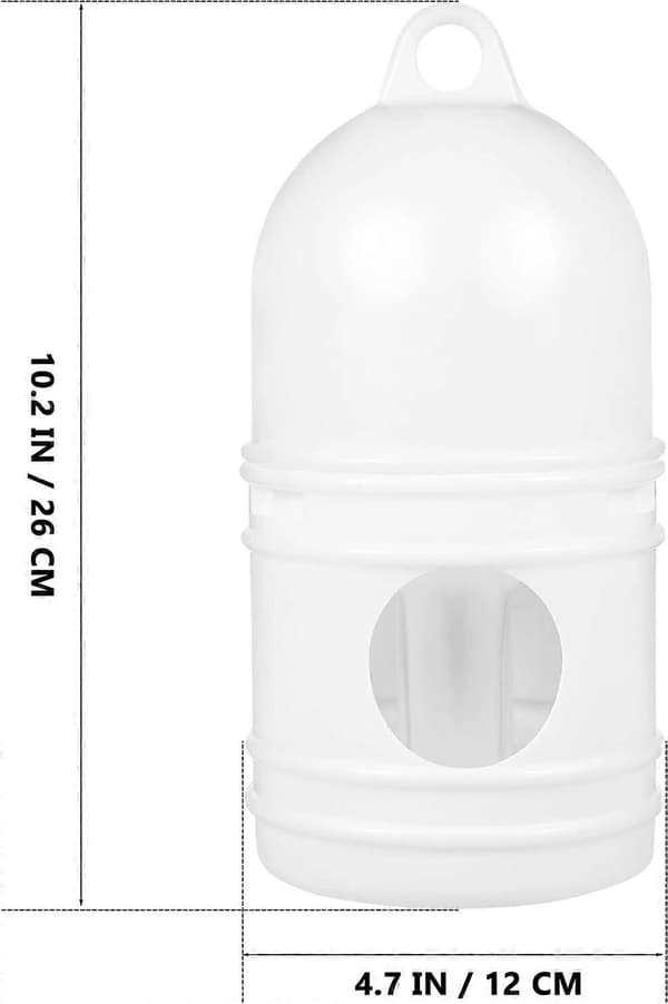 Automatisk Duefoderautomat Automatisk Duevanddrikker 2 stk. 1L Plastfuglefoderkopper Velegnet til Voliere og Udendørs Brug