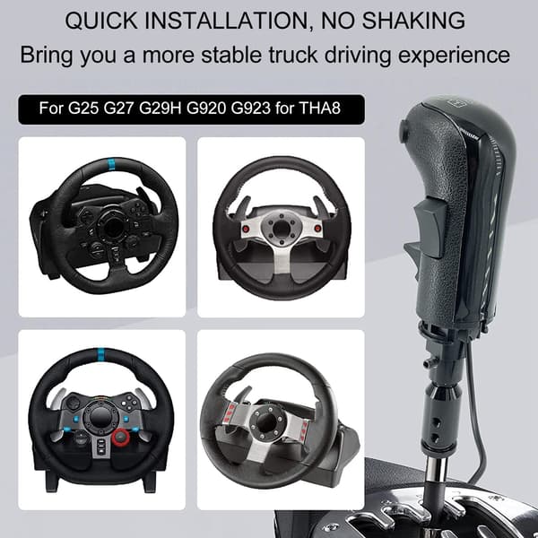 Professionell PC Racing Växelspak för Logitech G25 G27 G29H G920 G923 och Thrustmaster TH8A