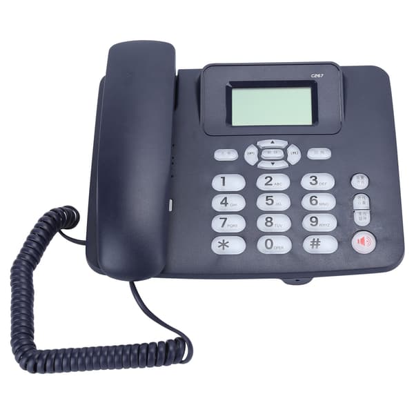 C267 Fastnet Telefon Dobbelt Interface Udvidelse til Erhvervskontor og Hjemmebrug Blå