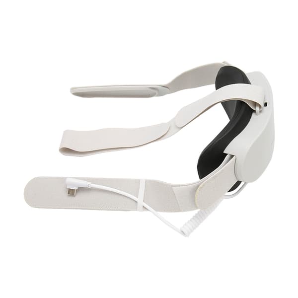 VR Hodestropp Utvid 3,5 timer til 4 timer Spilletid VR Ladestropp med 6000mAh Batteripakke for Oculus Quest 2