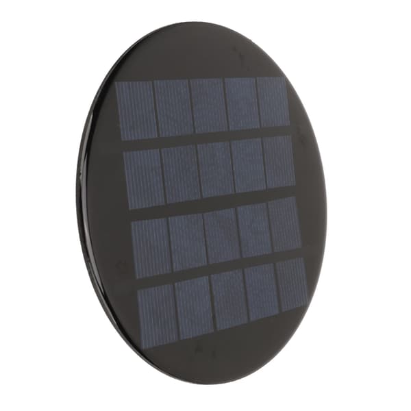 Mini Rundt Solcellepanel 1.1W 5V 120mm Oppladbart 3.7V Batteri Liten Polykrystallinsk Silisium Solcellemodul