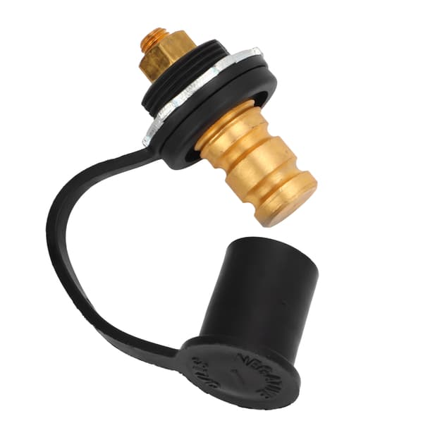 Farvekodet 250A 3/8in Batteriterminal Stud Connector med Hætte til Biler RV'er Både Sort Negativ