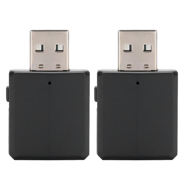 2 stk Bluetooth 5.0 lydsender/-mottaker 2-i-1-adapter for TV, bil, datamaskin