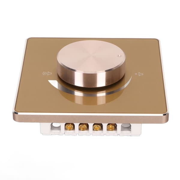 50W Lydstyrkeknap Aluminiumlegeringsramme 5 Position Konstant Modstand Tuning Switch Vægmontering