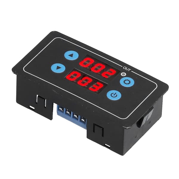 Timerrelémodul LCD-skjerm Syklus Timing Switch Board Tidsreléer Kontrollerkort for motor