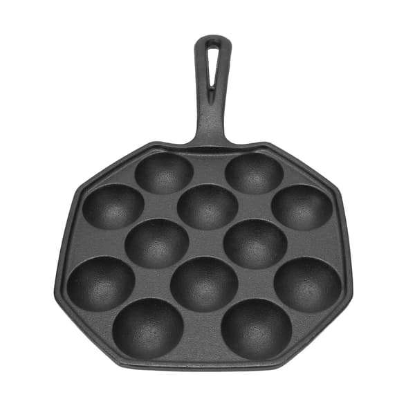 Blækspruttefrikadeller Stegepande 12 Gitre Takoyaki Non-Stick Støbejern