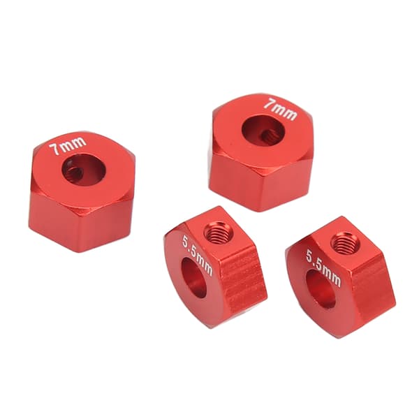 RC Hjulfelg Hex Aluminiumlegering 12mm Diameter 5.5mm 7mm Tykkelse Tilbehørssett