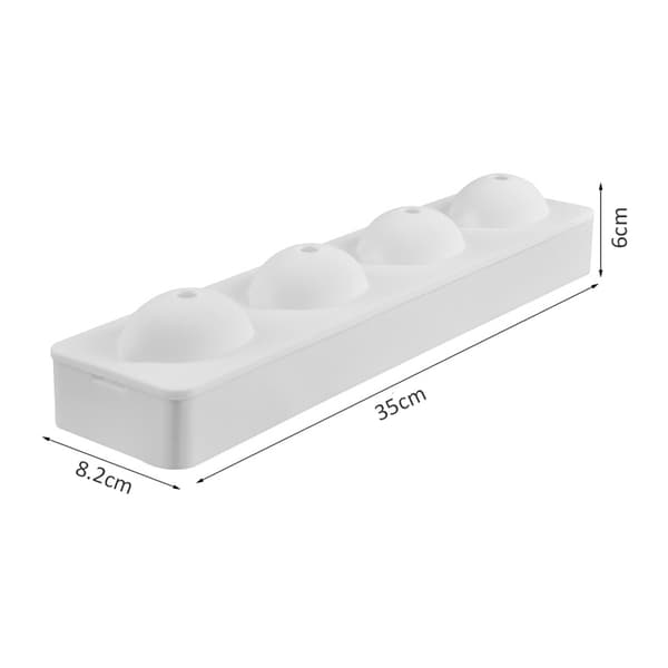 4-hulrums citronformede kageforme silikone mousse kageforme muffin bageform