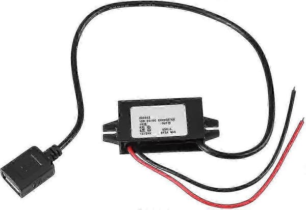 12v/24v til USB 5v 3a Step Down Adapter Omformer Vanntett Omformer Kabel Omformere-God