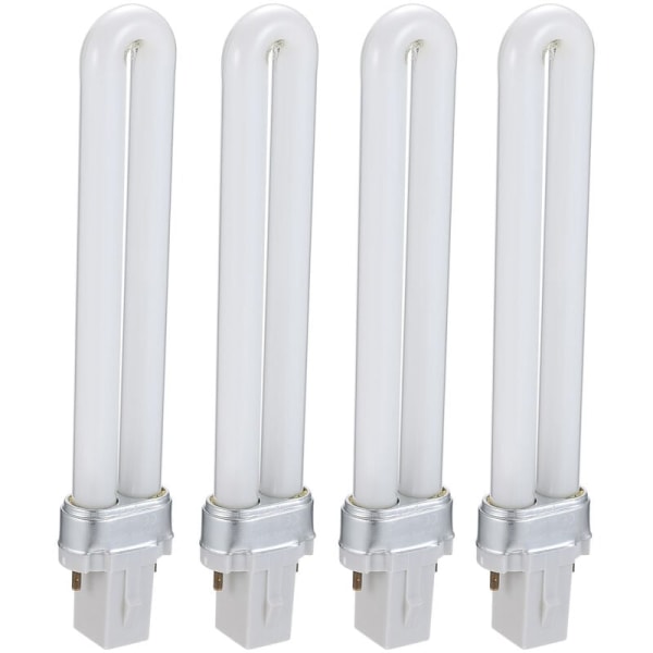 4pcs (1 9w) eye protection table lamp tube h-shaped lighting bulb, suitable for dormitories, bedrooms, personal spaces