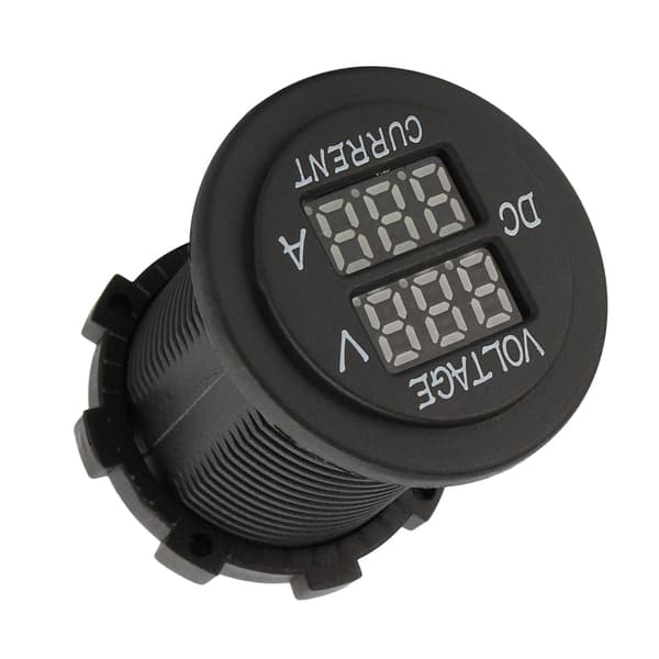 12V 24V DC Dubbel LED Digital Voltmeter Amperemeter för Bil Motorcykel