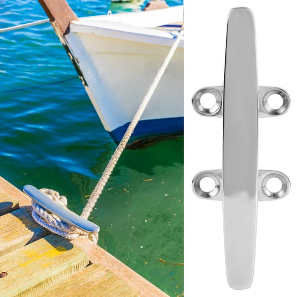 Rustfrit stål 4in bådklampe spejlpoleret marinebase lystilbehør