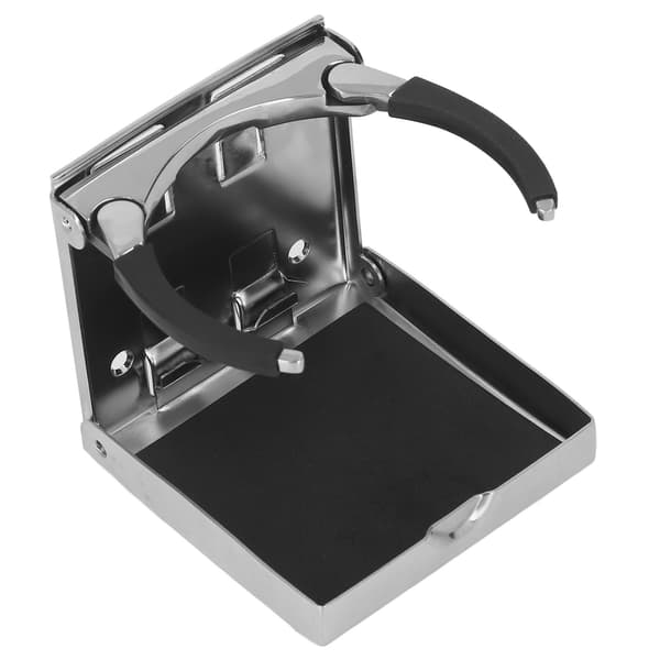Foldbar koppholder for drikkebeger i rustfritt stål, montering for båt, yacht og bil