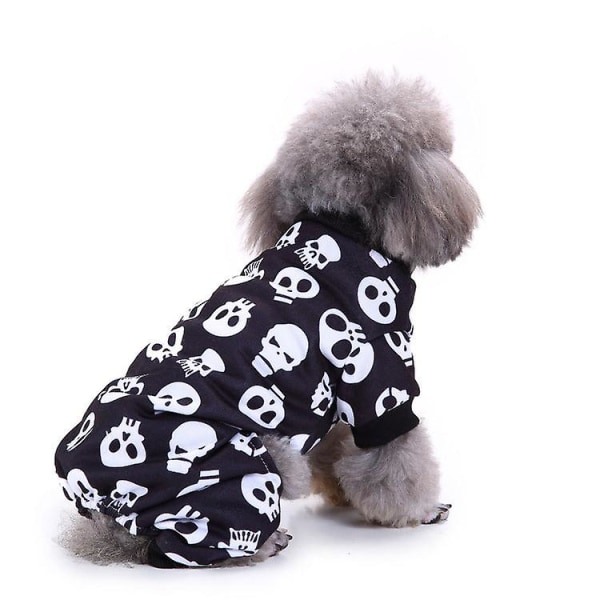 Halloween xmas julklappar dekoration husdjur hund leveranser julkläder rolig Sdz39 skull Xl