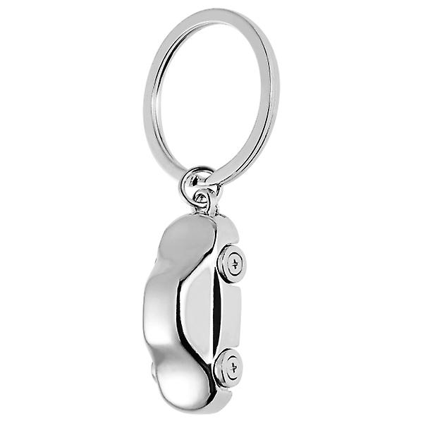 Vosarea Creative bilformad nyckelring Ny bilnyckelring metall nyckelring hängande tillbehör (silver)