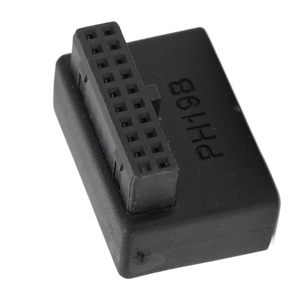 USB 3.0 Frontpaneladapter 90 Graders Vinkel 19Pin till 20Pin Header Typ B för PC Moderkort