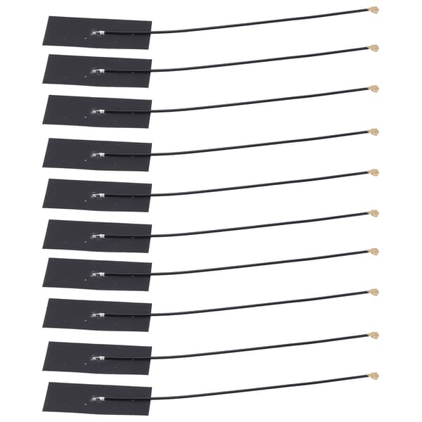 10 stk. IPEX 433MHz 5dBi RG1.13 5W FPC Soft Board Intern Antenne til Drone Data Transmission Modul